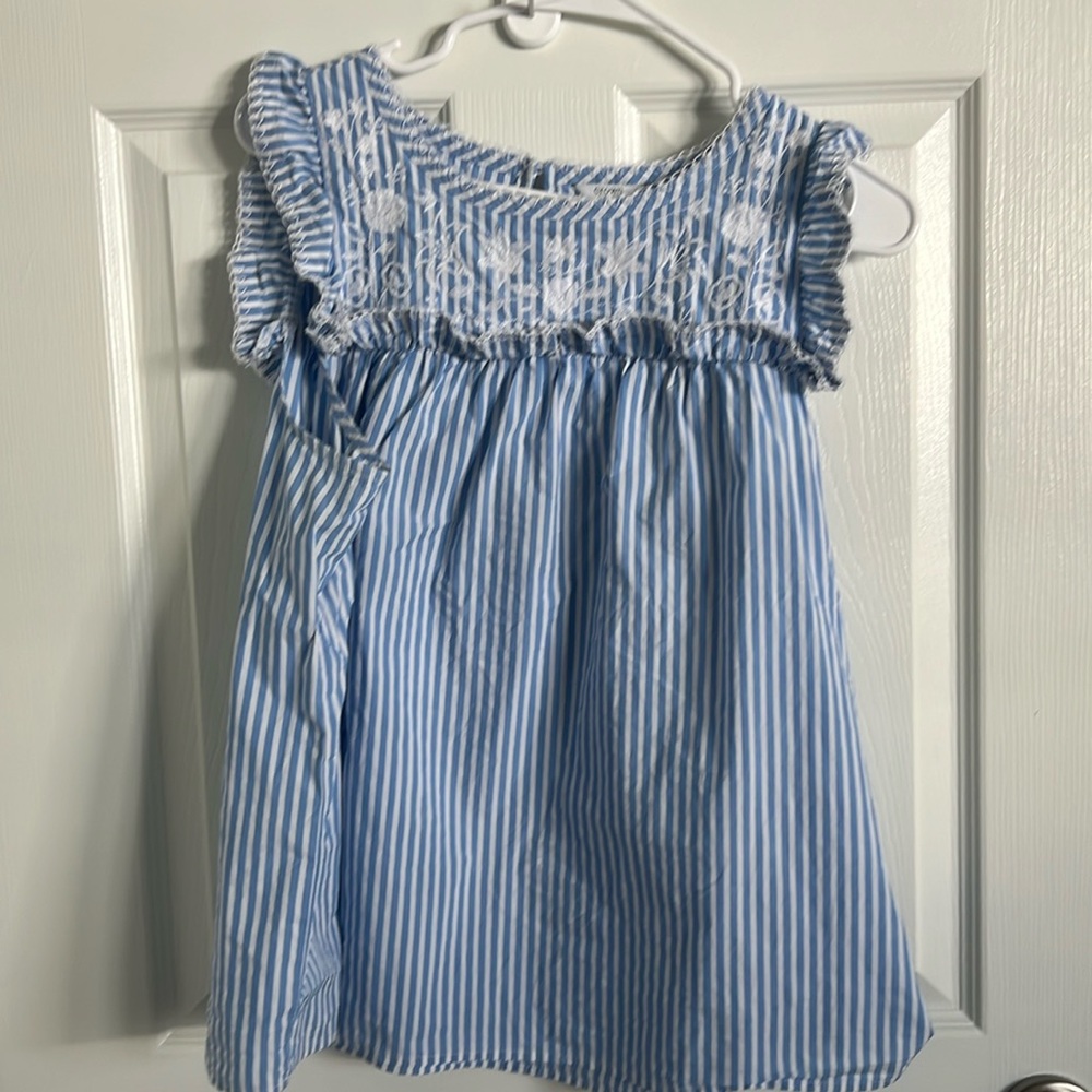 Crown and ivy stripped blue top. Large